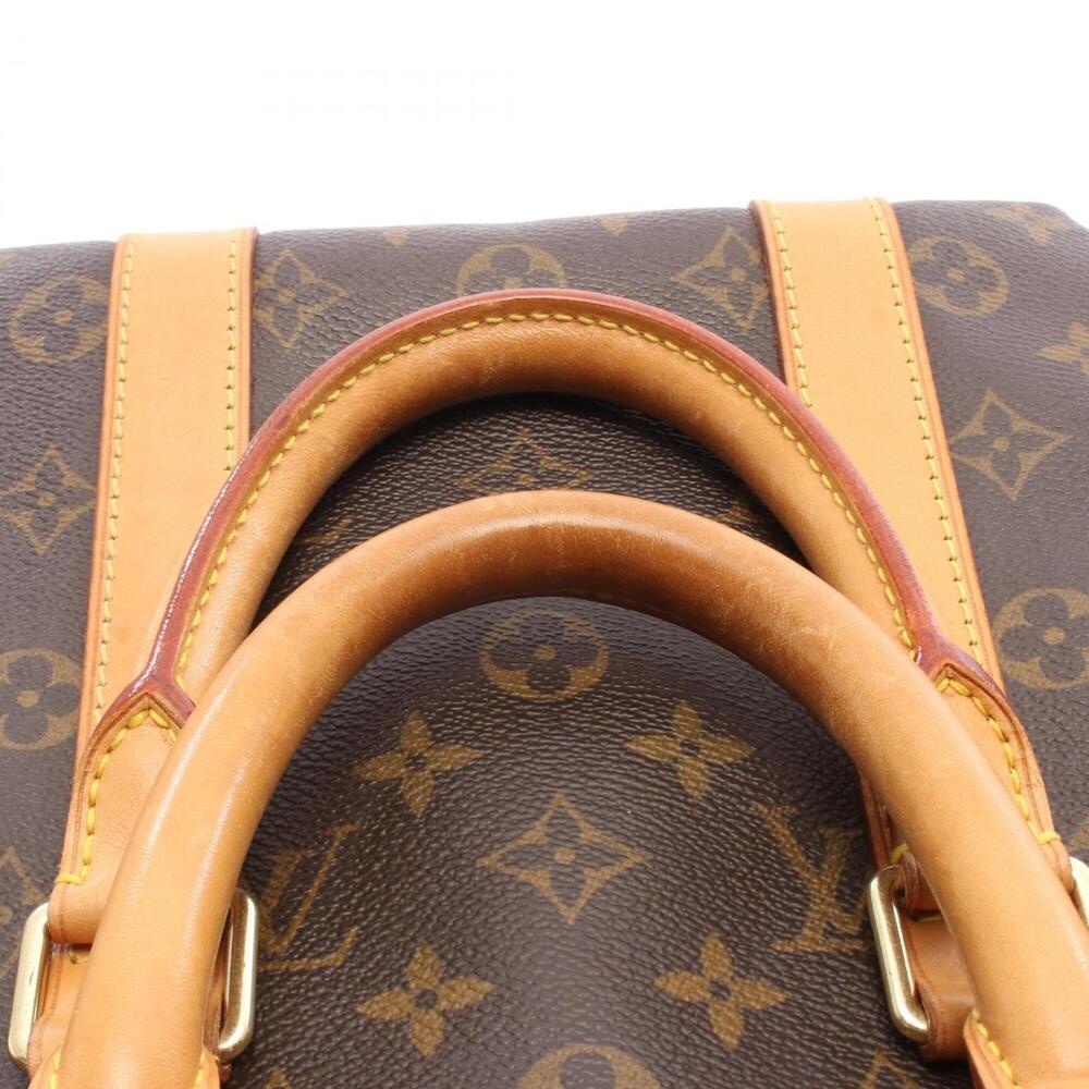 LOUIS VUITTON Brown Monogram Leather Keepall 45 Boston Bag - Picture 6 of 11